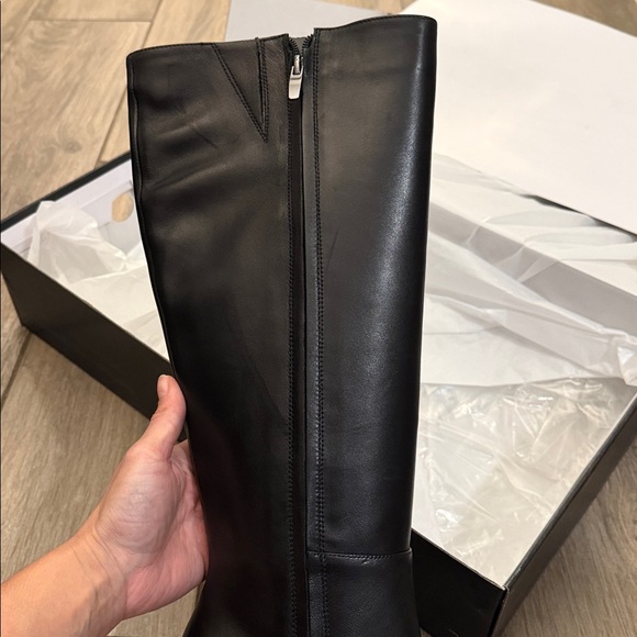 Nine West Gerty black leather Knee High Boots